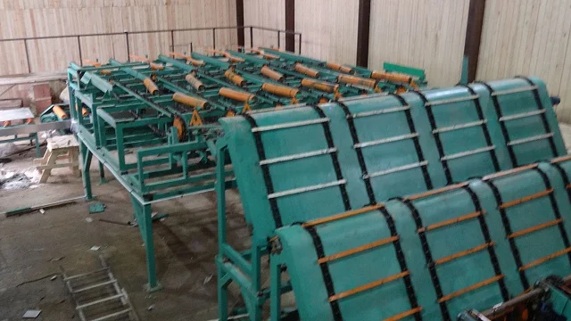 Линия сортировки и формирования пакетов пиломатериалов